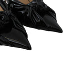 Jimmy Choo Black Leather Pointed Toe Pumps