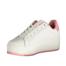 Tommy Hilfiger White & Pink Detailed Sneakers