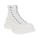Alexander McQueen White Tread Slick High-Top Sneakers