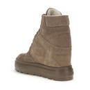 Casadei Wedge Brown Suede Sneakers