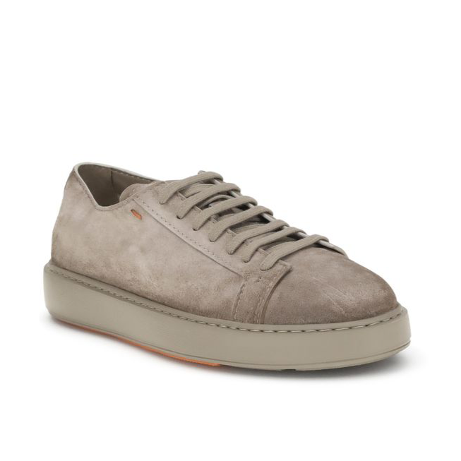 Santoni Suede Brown Sneakers