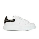 Alexander McQueen Oversized Leather Sneakers Embroidered Heel