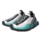Dolce & Gabbana Black White Blue Slip On Sorrento Sneakers