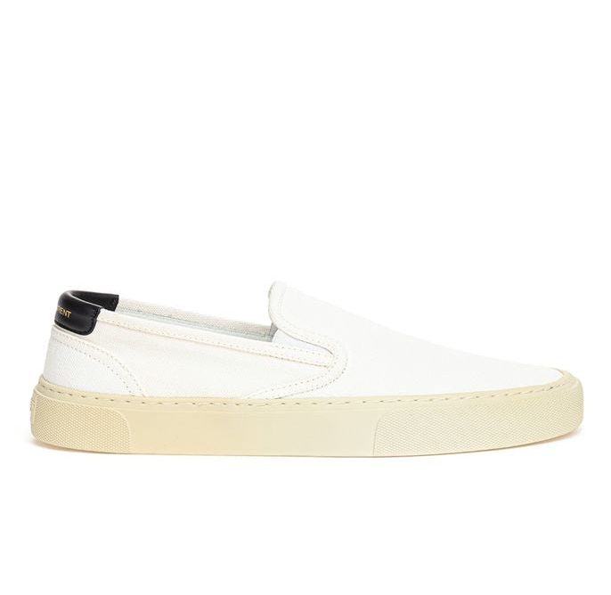 Saint Laurent White Cotton Sneaker